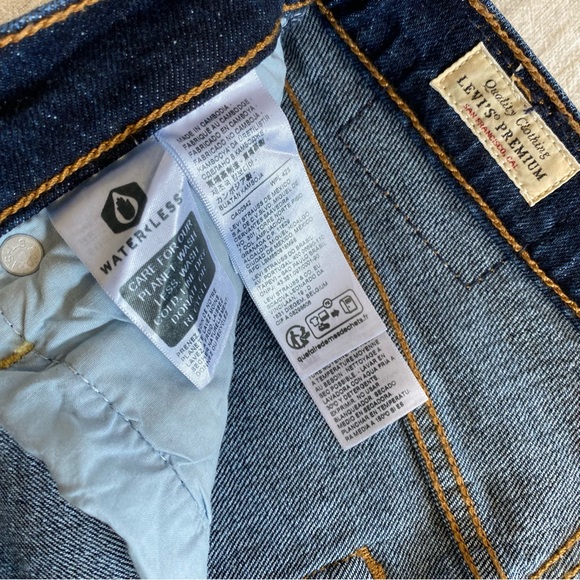 Levis Premium Straight Ribcage Ankle Denim Jeans Sz 26 - Picture 8 of 12